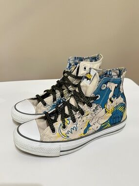Batman DC Comics Converse All Star High Top Sneakers Men US Size 5.5 Women 7.5